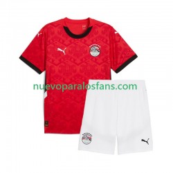 Camiseta de Fútbol Egipto Niño Casa 2024-2025 Manga Corta