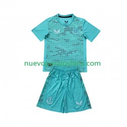 Camiseta de Fútbol Everton Portero Niño Exterior 2024-2025 Manga Corta