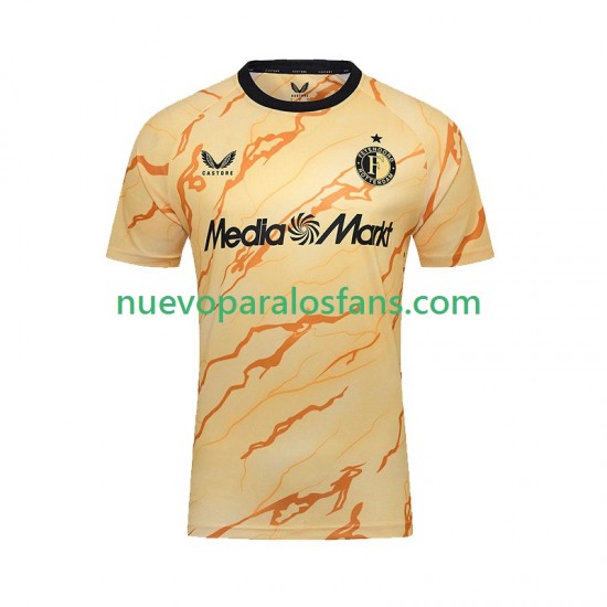 Camiseta de Fútbol Feyenoord Rotterdam Hombre Cuarto 2024-2025 Manga Corta