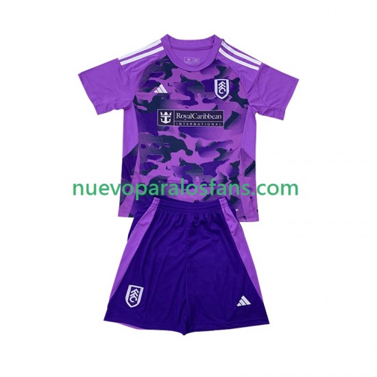 Camiseta de Fútbol Fulham Niño Tercera 2024-2025 Manga Corta
