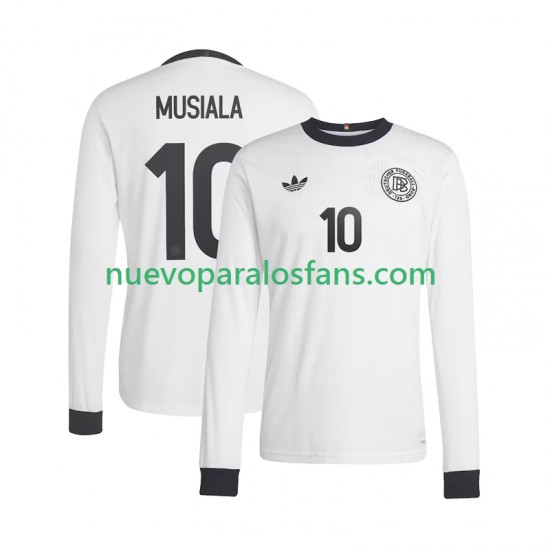 Camiseta de Fútbol Alemania Jamal Musiala 10 ANVERSARY Hombre Casa 2025 Manga Larga
