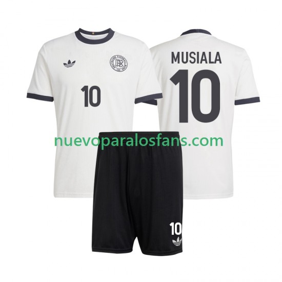 Camiseta de Fútbol Alemania Jamal Musiala 10 ANVERSARY Niño Casa 2025 Manga Corta