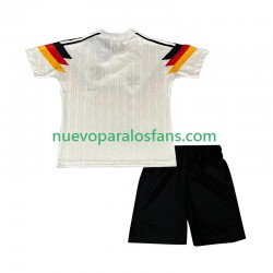 Camiseta de Fútbol Alemania 1990 Retro Niño Casa Manga Corta