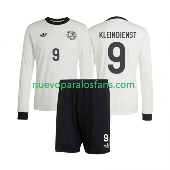 Camiseta de Fútbol Alemania Tim Kleindienst 9 ANVERSARY Niño Casa 2025 Manga Larga