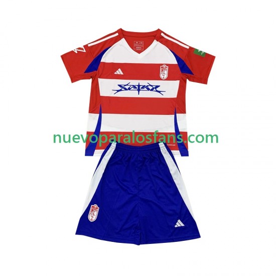 Camiseta de Fútbol Granada Niño Casa 2024-2025 Manga Corta