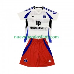 Camiseta de Fútbol Hamburger SV Niño Casa 2024-2025 Manga Corta