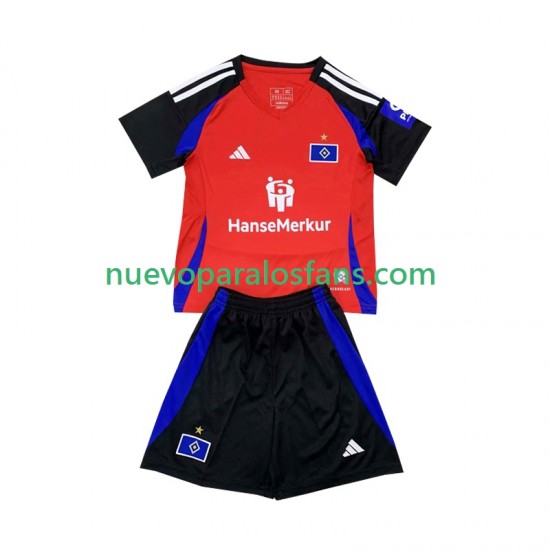 Camiseta de Fútbol Hamburger SV Niño Tercera 2024-2025 Manga Corta