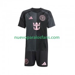 Camiseta de Fútbol Inter Miami Niño Exterior 2025 Manga Corta
