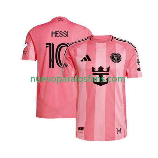 Camiseta de Fútbol Inter Miami Lionel Messi 10 Hombre Casa 2025 Manga Corta