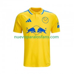 Camiseta de Fútbol Leeds United Hombre Exterior 2024-2025 Manga Corta