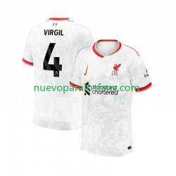 Camiseta de Fútbol Liverpool VIRGIL 4 Hombre Tercera 2024-2025 Manga Corta