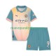 Camiseta de Fútbol Manchester City Haaland 9 Niño Cuarto 2024-2025 Manga Corta