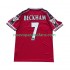 Camiseta de Fútbol Manchester United Beckham 7 Retro Hombre Casa 1998 1999 Manga Corta