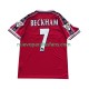 Camiseta de Fútbol Manchester United Beckham 7 Retro Hombre Casa 1998 1999 Manga Corta