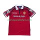Camiseta de Fútbol Manchester United Beckham 7 Retro Hombre Casa 1998 1999 Manga Corta