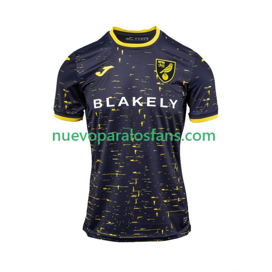 Camiseta de Fútbol Norwich City Hombre Exterior 2024-2025 Manga Corta