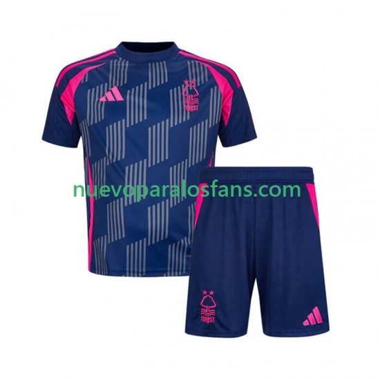 Camiseta de Fútbol Nottingham Forest Niño Exterior 2024-2025 Manga Corta