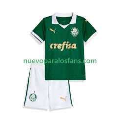 Camiseta de Fútbol Palmeiras Niño Casa 2024 Manga Corta