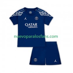 Camiseta de Fútbol Paris Saint-Germain Niño Cuarto 2024-2025 Manga Corta