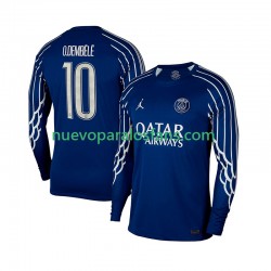 Camiseta de Fútbol Paris Saint-Germain Ousmane Dembele 10 Hombre Cuarto 2024-2025 Manga Larga