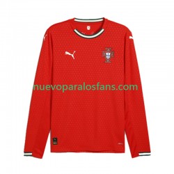Camiseta de Fútbol Portugal Hombre Casa 2025 Manga Larga