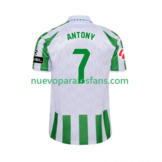 Camiseta de Fútbol Real Betis ANTONY 7 Hombre Casa 2024-2025 Manga Corta