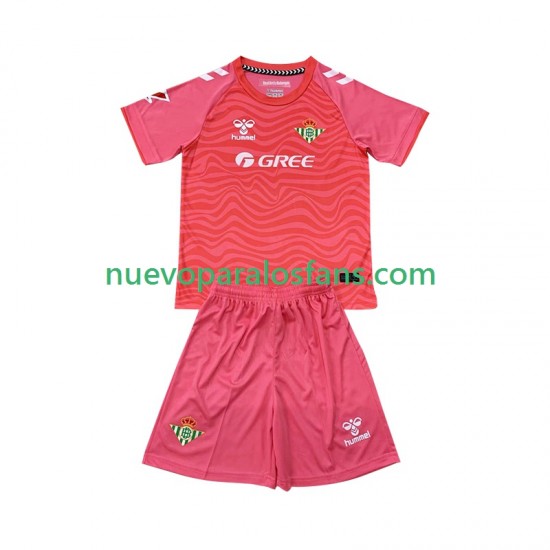 Camiseta de Fútbol Real Betis Portero Niño Cuarto 2024-2025 Manga Corta