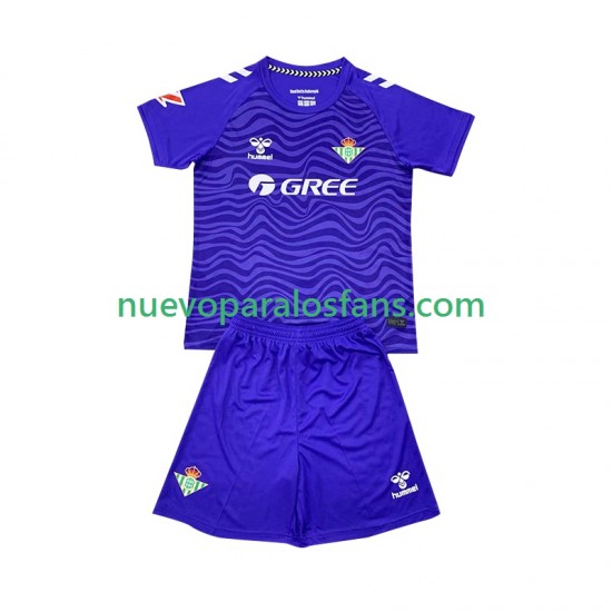 Camiseta de Fútbol Real Betis Portero Niño Tercera 2024-2025 Manga Corta