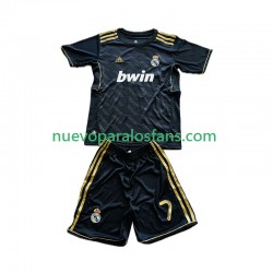Camiseta de Fútbol Real Madrid Cristiano Ronaldo 7 2012 Retro Niño Exterior 2011 Manga Corta