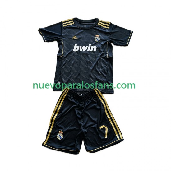 Camiseta de Fútbol Real Madrid Cristiano Ronaldo 7 2012 Retro Niño Exterior 2011 Manga Corta