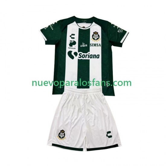 Camiseta de Fútbol Santos FC Laguna Niño Casa 2024-2025 Manga Corta