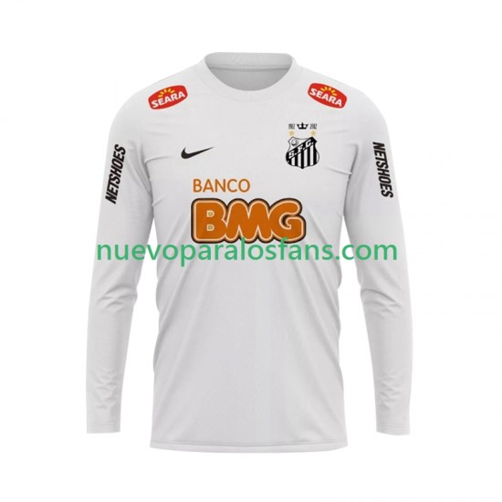 Camiseta de Fútbol Santos FC 2012 Retro Hombre Casa 2011 Manga Larga