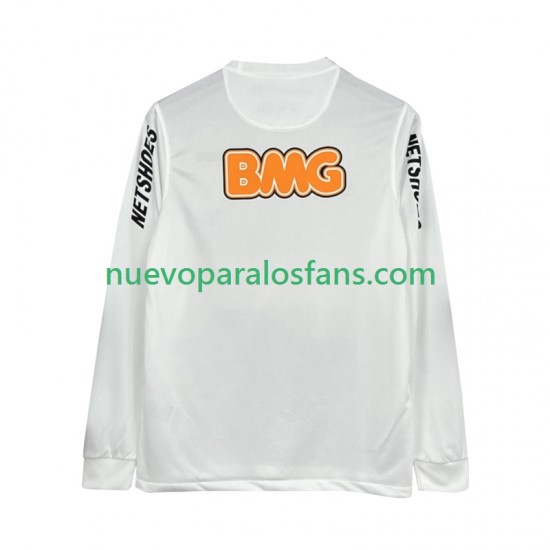 Camiseta de Fútbol Santos FC 2012 Retro Hombre Casa 2011 Manga Larga