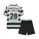 Camiseta de Fútbol Sporting CP Cristiano Ronaldo 28 2001 2003 Retro Niño Casa Manga Corta