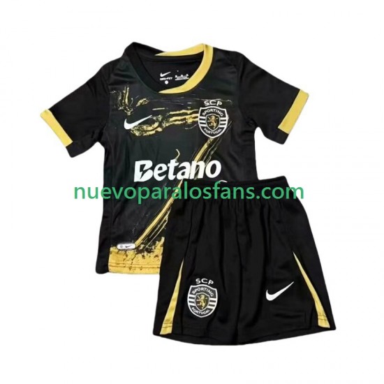Camiseta de Fútbol Sporting CP Niño Cuarto 2024-2025 Manga Corta