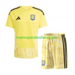 Camiseta de Fútbol Aston Villa Portero Niño Casa 2026-2027 Manga Corta