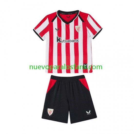 Camiseta de Fútbol Athletic Bilbao Niño Casa 2026-2027 Manga Corta