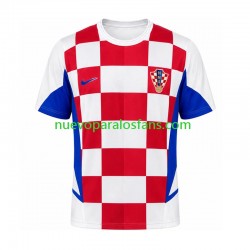 Camiseta de Fútbol Croacia Retro Hombre Casa 2002 Manga Corta