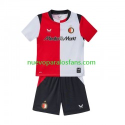 Camiseta de Fútbol Feyenoord Rotterdam Niño Casa 2026-2027 Manga Corta