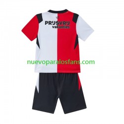 Camiseta de Fútbol Feyenoord Rotterdam Niño Casa 2026-2027 Manga Corta