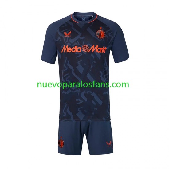 Camiseta de Fútbol Feyenoord Rotterdam Niño Tercera 2026-2027 Manga Corta