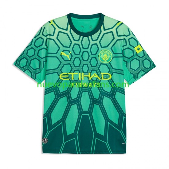 Camiseta de Fútbol Manchester City Gianluigi Donnarumma 25 Portero Hombre Casa 2026-2027 Manga Corta