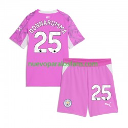Camiseta de Fútbol Manchester City Gianluigi Donnarumma Portero Niño Exterior 2026-2027 Manga Corta
