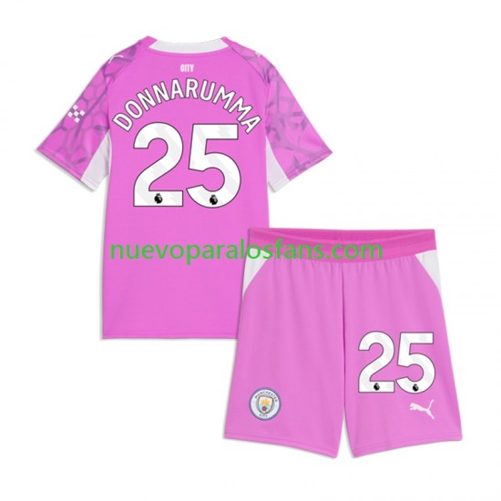 Camiseta de Fútbol Manchester City Gianluigi Donnarumma Portero Niño Exterior 2026-2027 Manga Corta