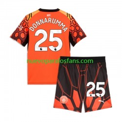 Camiseta de Fútbol Manchester City Gianluigi Donnarumma Portero Niño Tercera 2026-2027 Manga Corta