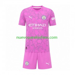 Camiseta de Fútbol Manchester City Portero Niño Exterior 2026-2027 Manga Corta