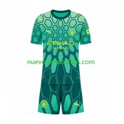 Camiseta de Fútbol Manchester City Portero Niño Casa 2026-2027 Manga Corta