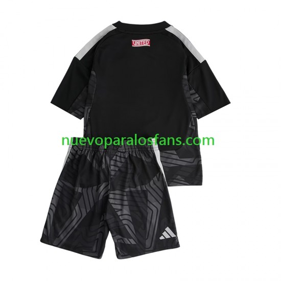 Camiseta de Fútbol Manchester United Portero Niño Casa 2026-2027 Manga Corta