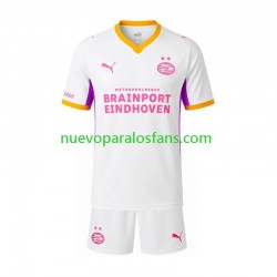Camiseta de Fútbol PSV Eindhoven Niño Exterior 2026-2027 Manga Corta