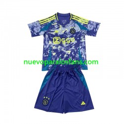 Camiseta de Fútbol AFC Ajax Niño Exterior 2024-2025 Manga Corta